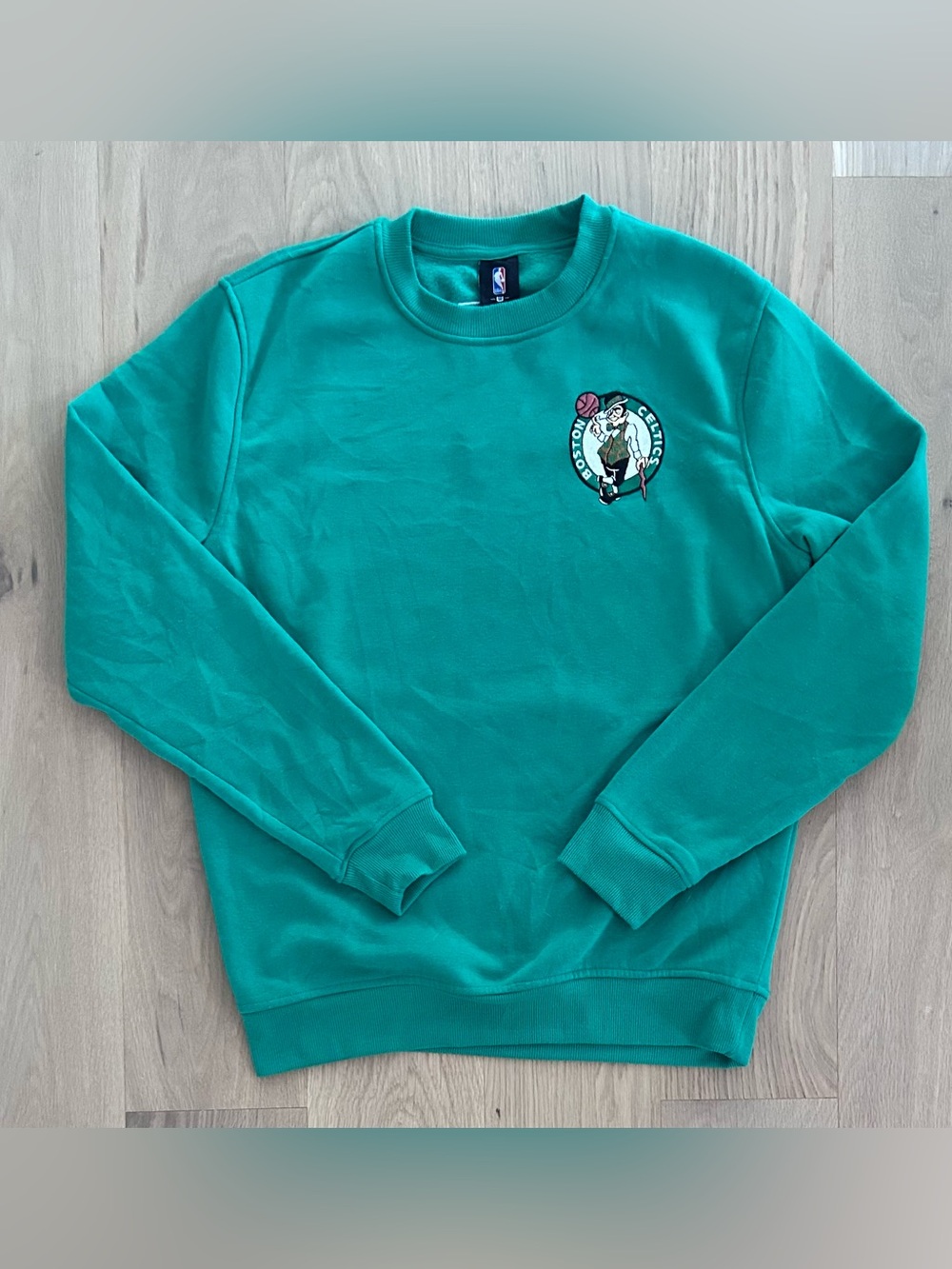 Boston Celtics Double Sided NBA Basketball Crewneck Sweatshirt
